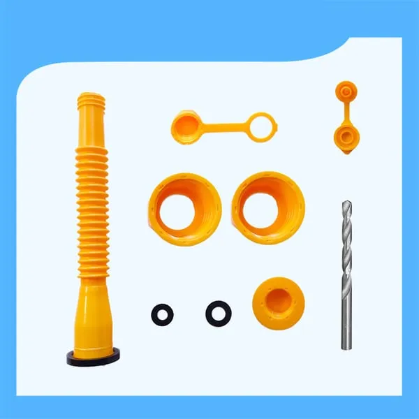 Upgraded Replacement Gas Can Spout with Flexible Nozzle, Fit for Most 1/2/5/10 Gal Can - Buy 1 Kit